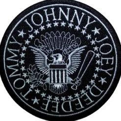 Ramones: Presidential Seal (Black) - Kangasmerkki