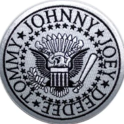 Ramones: Presidential Seal (White) - Kangasmerkki