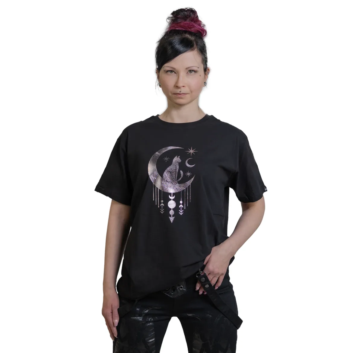 Rankka® Crescent Cat - T-paita, black