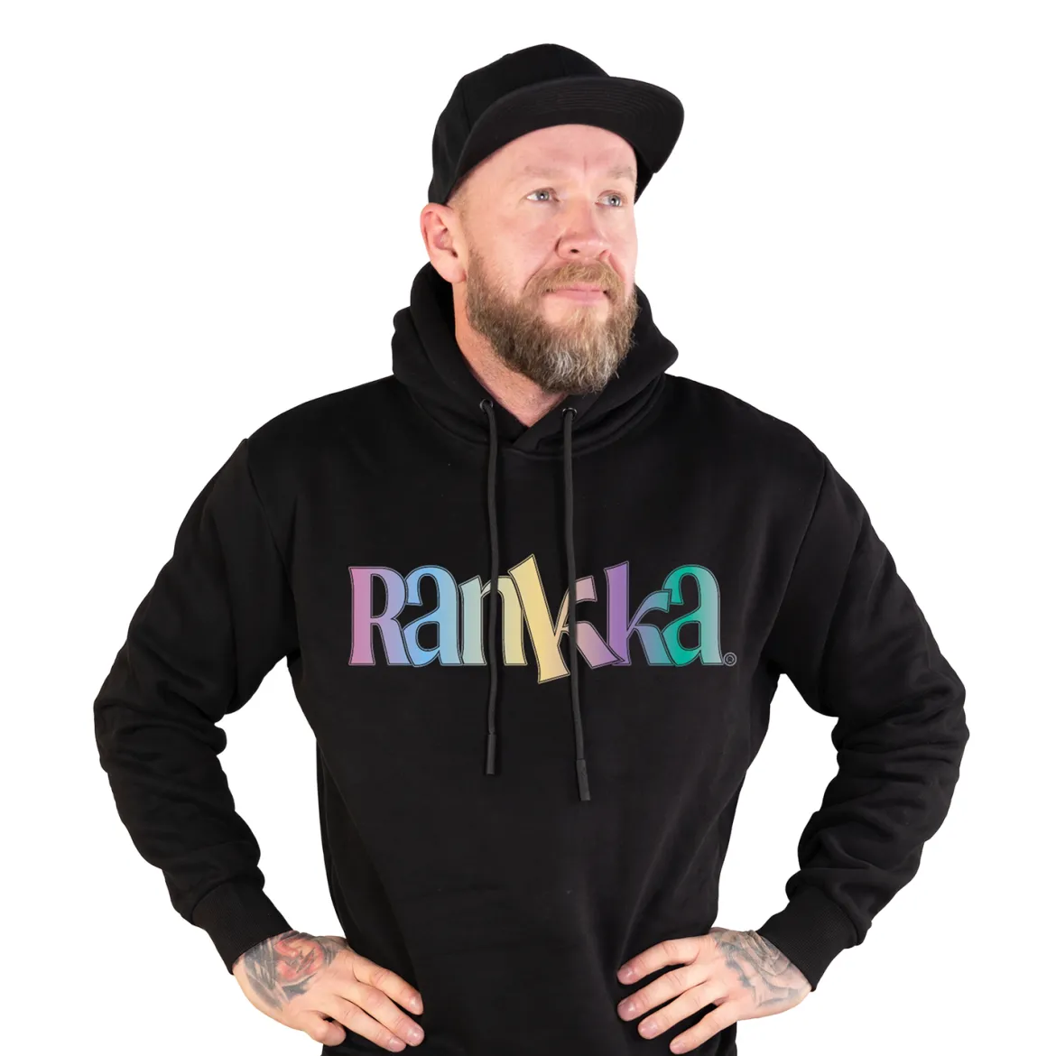 Rankka® Pastelli logo - Heavyweight Huppari, black