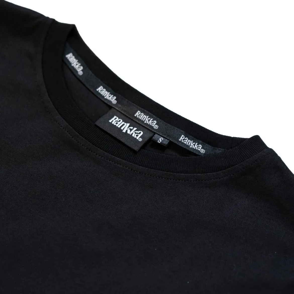 Rankka® Valkoinen logo - Oversize T-paita, black