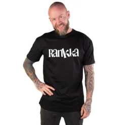 Rankka® Valkoinen logo - Oversize T-paita, black