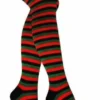 Red & green stripes - Yli polven sukat