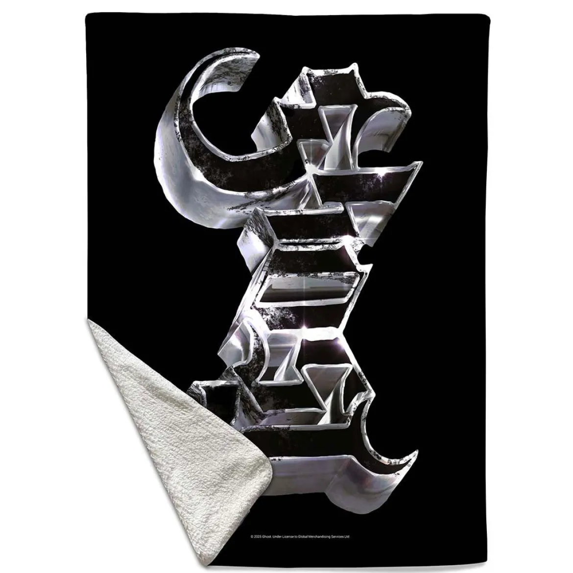 ROCKSAX Ghost: Chrome Logo - Torkkupeitto