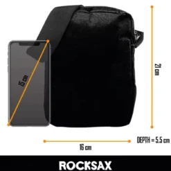 ROCKSAX The Beatles: Abbey Road B/W - Crossbody-laukku