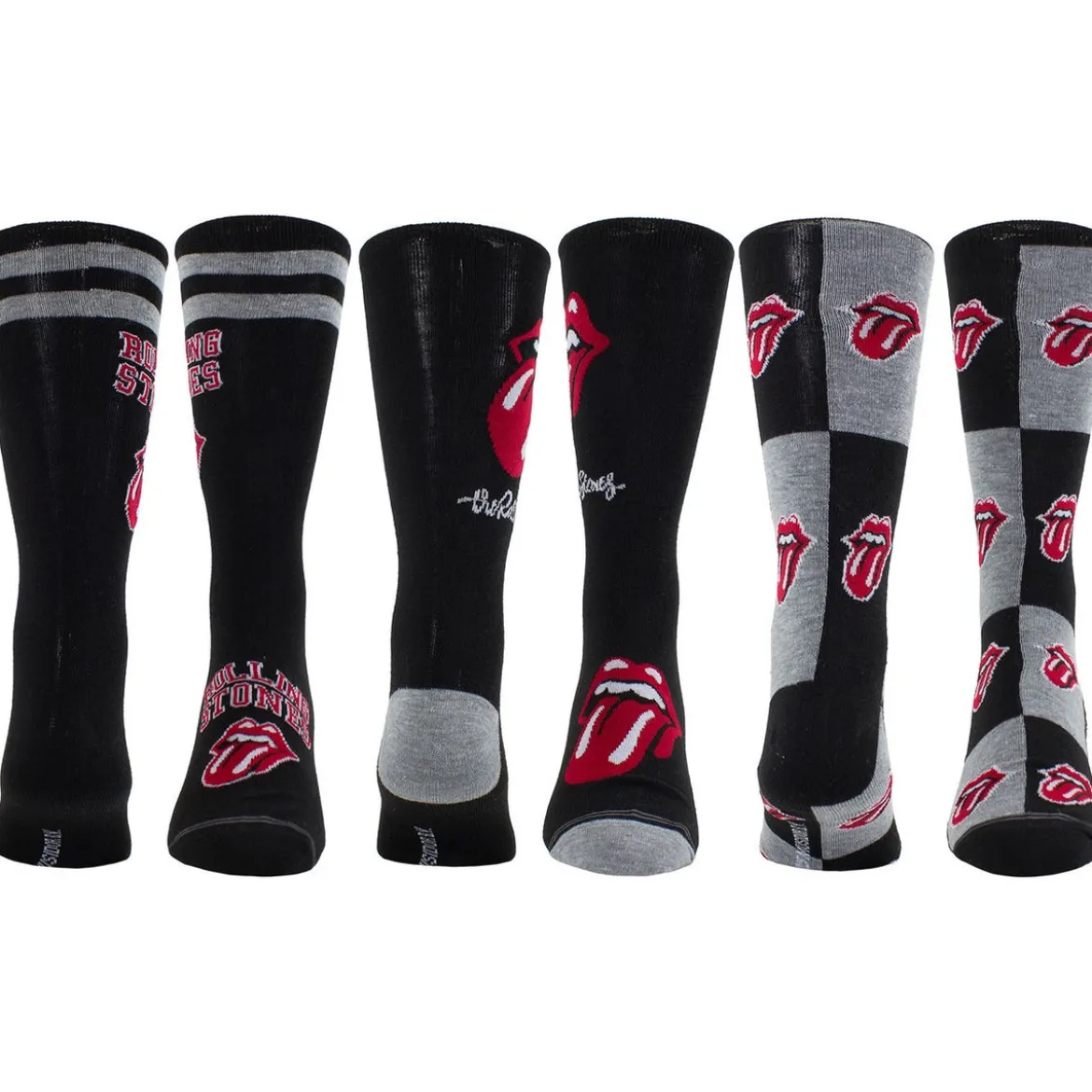 Rolling Stones: Logos - Sukkasetti kitararasiassa, 3-pack