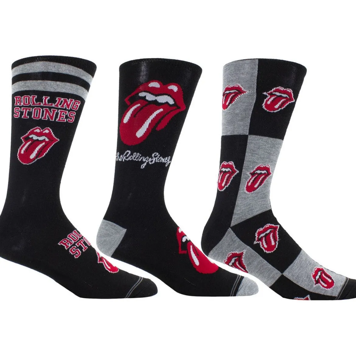 Rolling Stones: Logos - Sukkasetti kitararasiassa, 3-pack