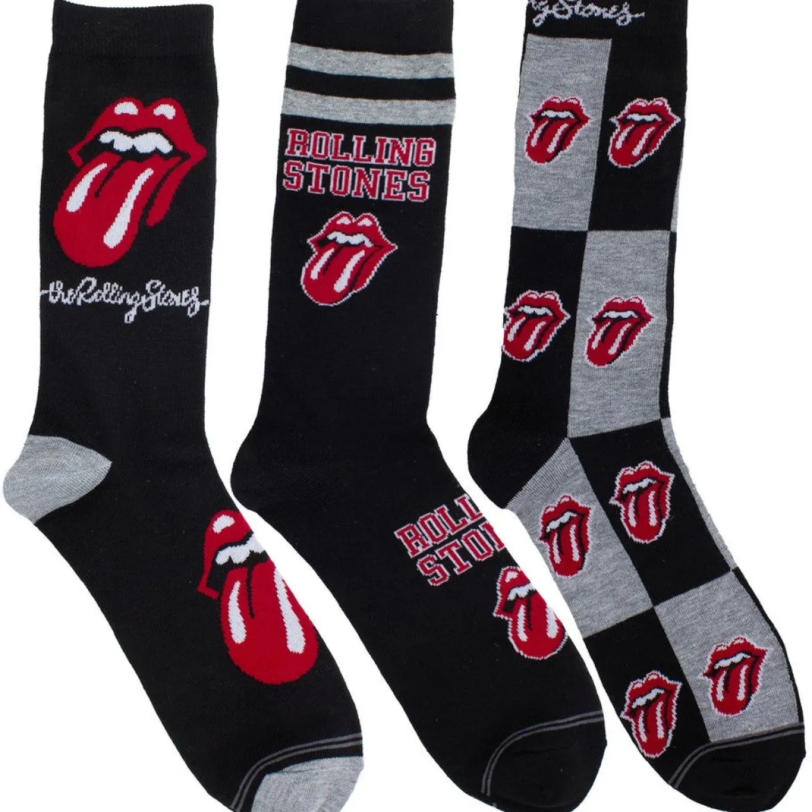 Rolling Stones: Logos - Sukkasetti kitararasiassa, 3-pack