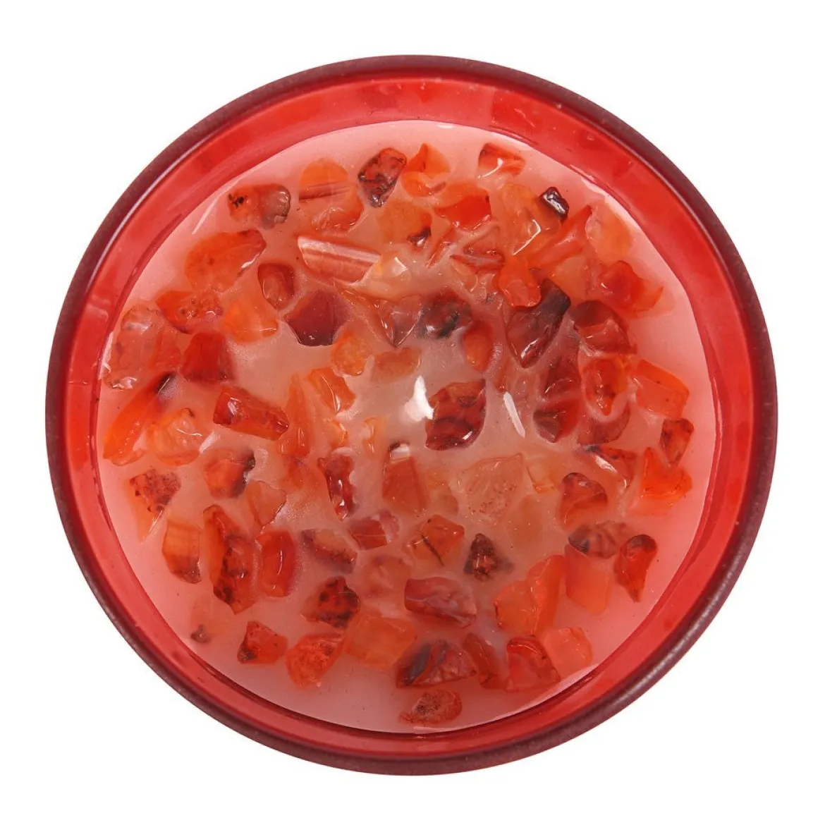Root Chakra Strawberry Crystal Chip - Kynttilä