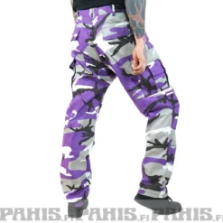 Rothco Color Camo BDU - Reisitaskuhousut, ultra violet
