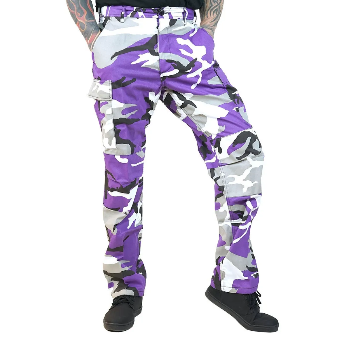 Rothco Color Camo BDU - Reisitaskuhousut, ultra violet
