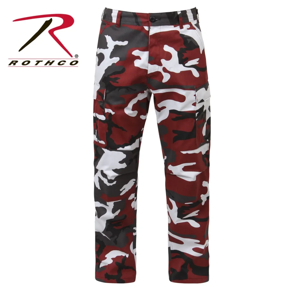 Rothco Color Camo BDU - Reisitaskuhousut, red camo