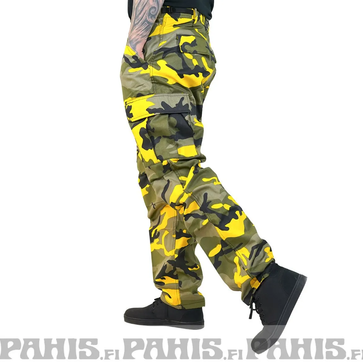 Rothco Color Camo BDU - Reisitaskuhousut, stinger yellow
