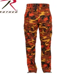 Rothco Color Camo BDU - Reisitaskuhousut, savage orange