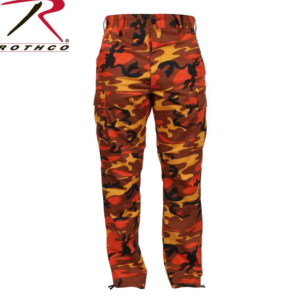 Rothco Color Camo BDU - Reisitaskuhousut, savage orange