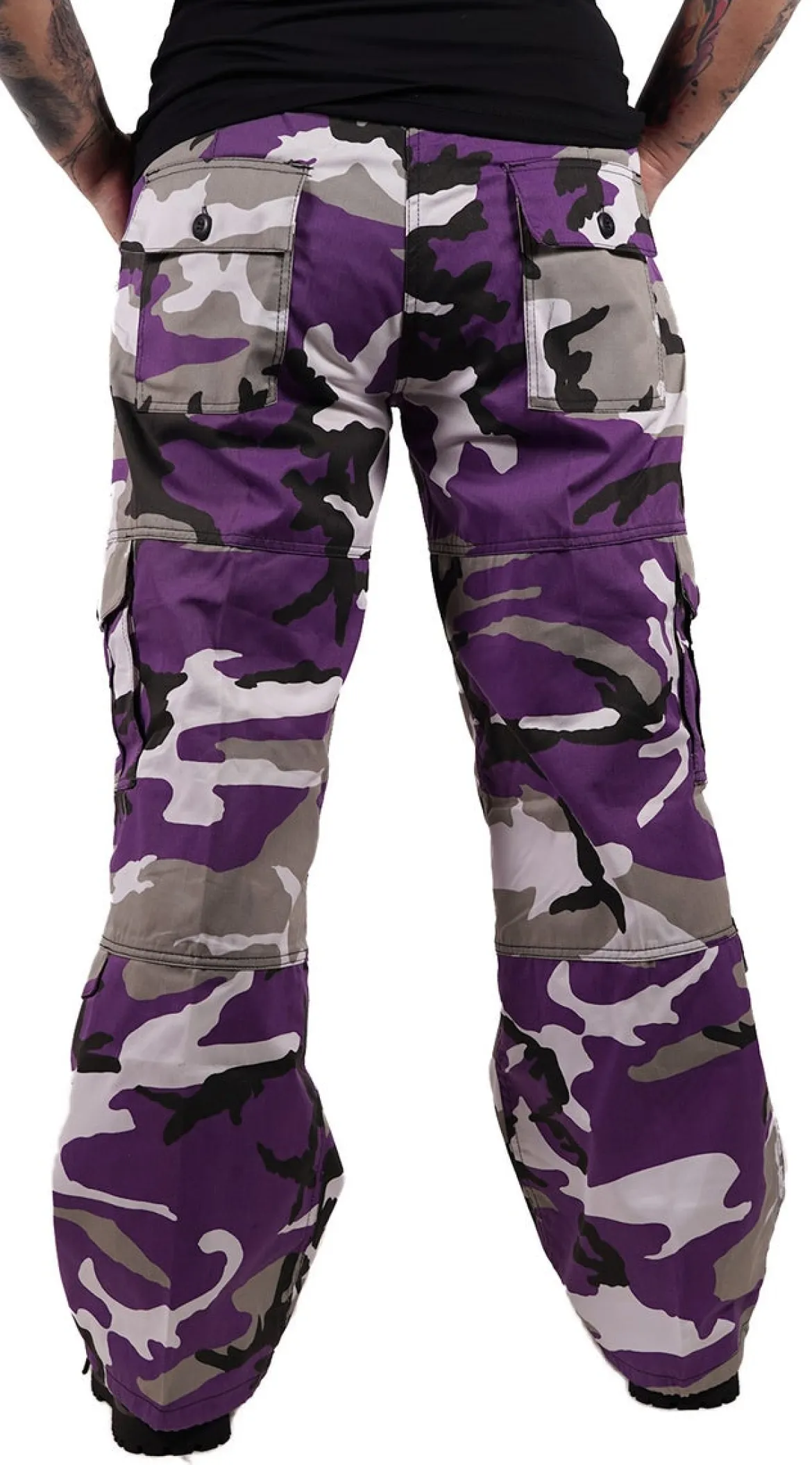 Rothco Paratrooper Colored Camo - Naisten reisitaskuhousut, ultra violet