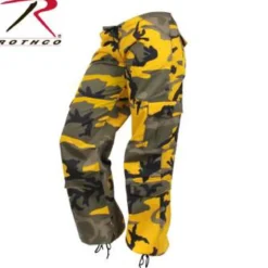 Rothco Paratrooper Colored Camo - Naisten reisitaskuhousut, stinger yellow