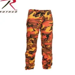 Rothco Paratrooper Colored Camo - Naisten reisitaskuhousut, savage orange