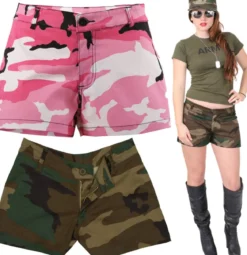 Rothco Woodland Camo - Naisten Shortsit