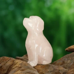 Ruusukvartsi - Koira 5 cm, premium