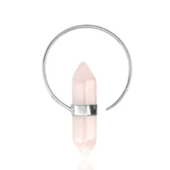 Ruusukvartsi korvakoru 1kpl