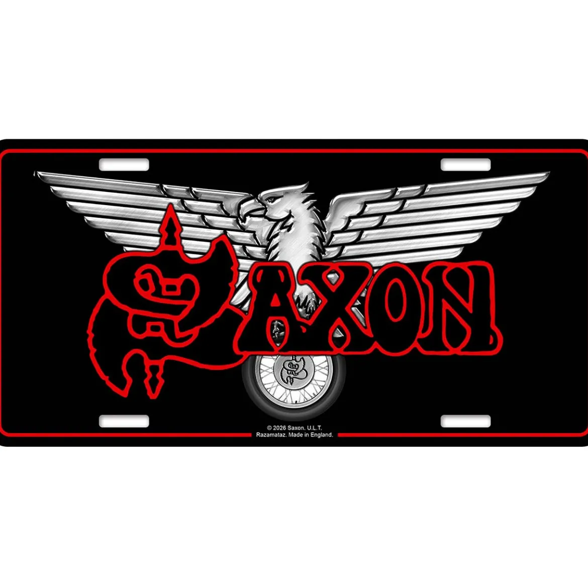 Saxon: Wheel Of Steel - Seinäkyltti
