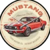 Seinäkello - Ford Mustang GT 1967 Red