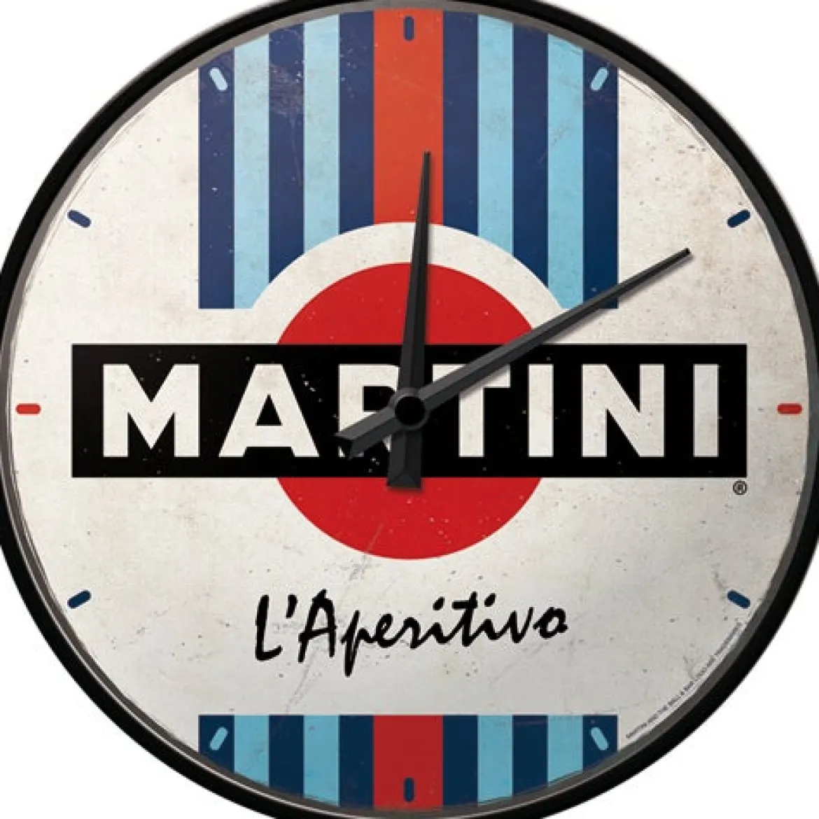 Seinäkello - Martini L'Aperitivo Racing Stripes