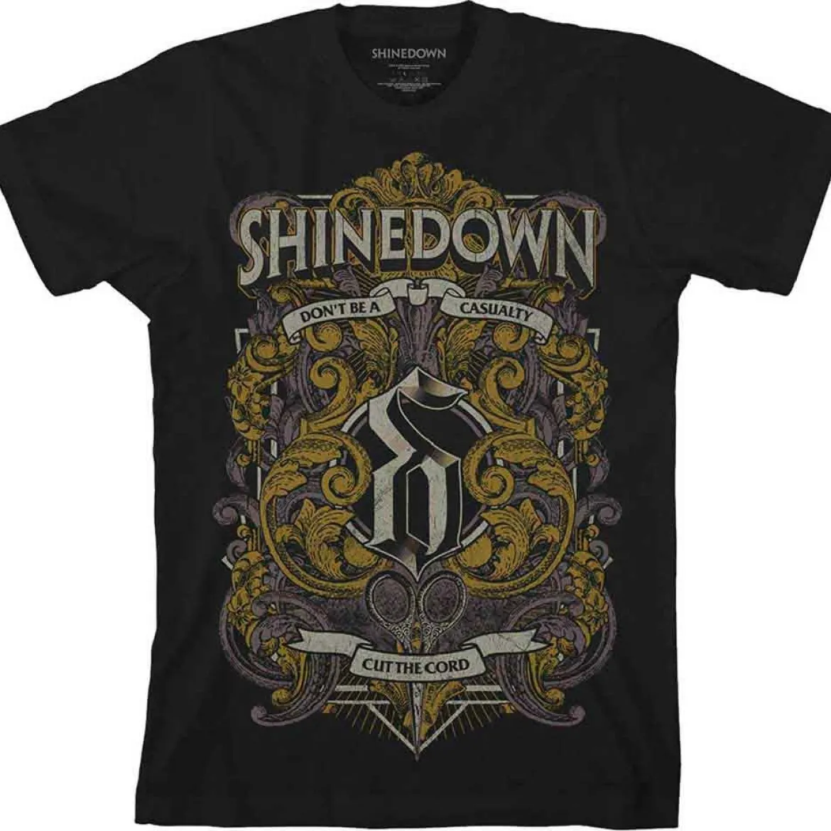 Shinedown Ornamental Scissors - T-paita