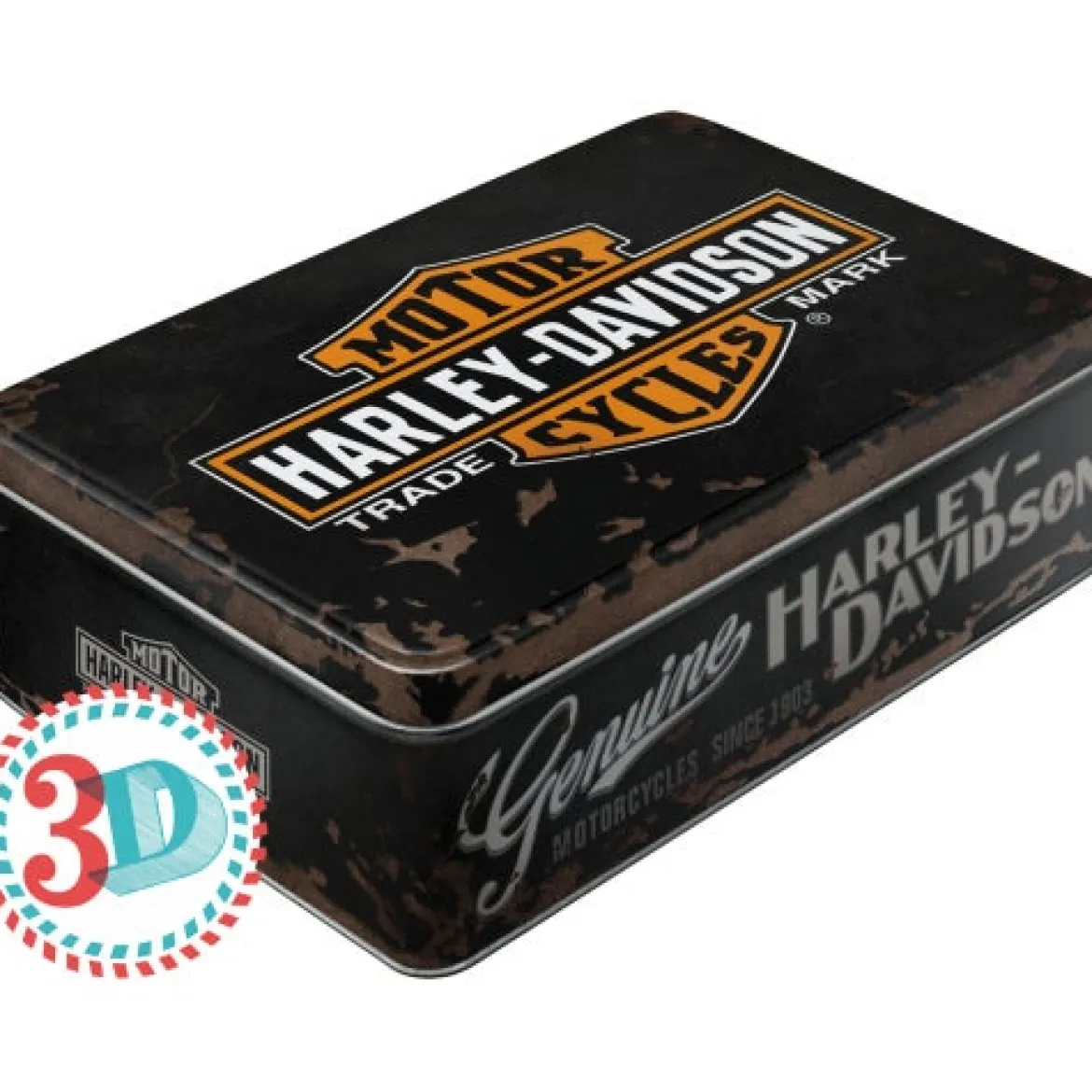 Säilytyspurkki flat - Harley-Davidson logo