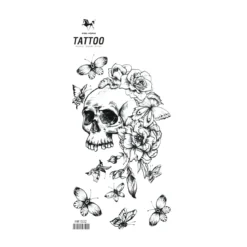 Skull drawing - siirtotatuointi