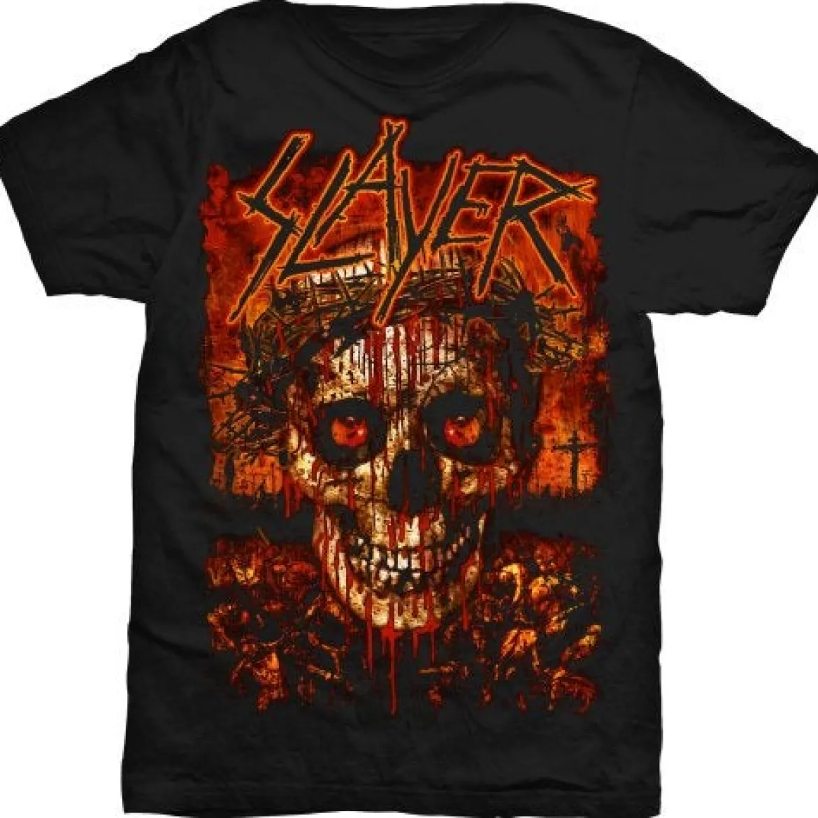 Slayer crowned skull - T-paita