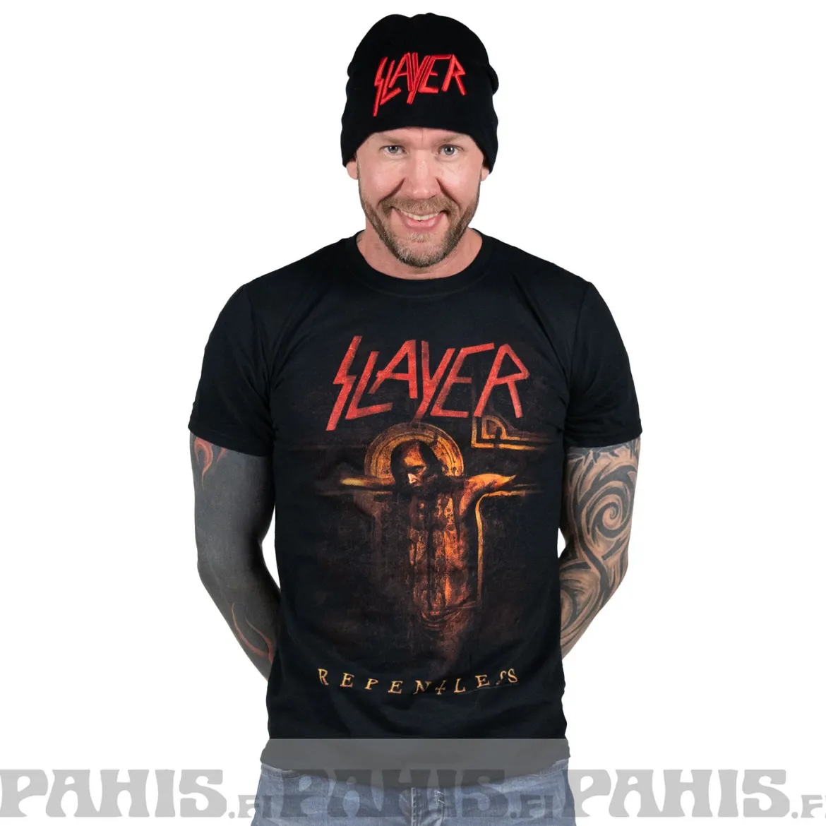 Slayer crucifix - T-paita