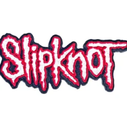 Slipknot cut out logo red border - Kangasmerkki