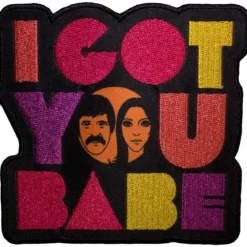 Sonny & Cher I Got You Babe Faces - Kangasmerkki