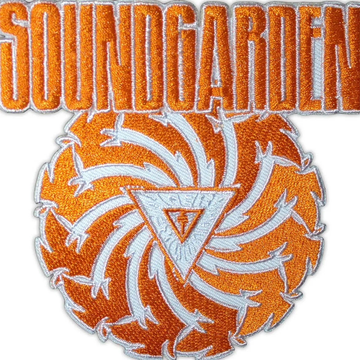 Soundgarden: Badmotorfinger orange on white - Kangasmerkki