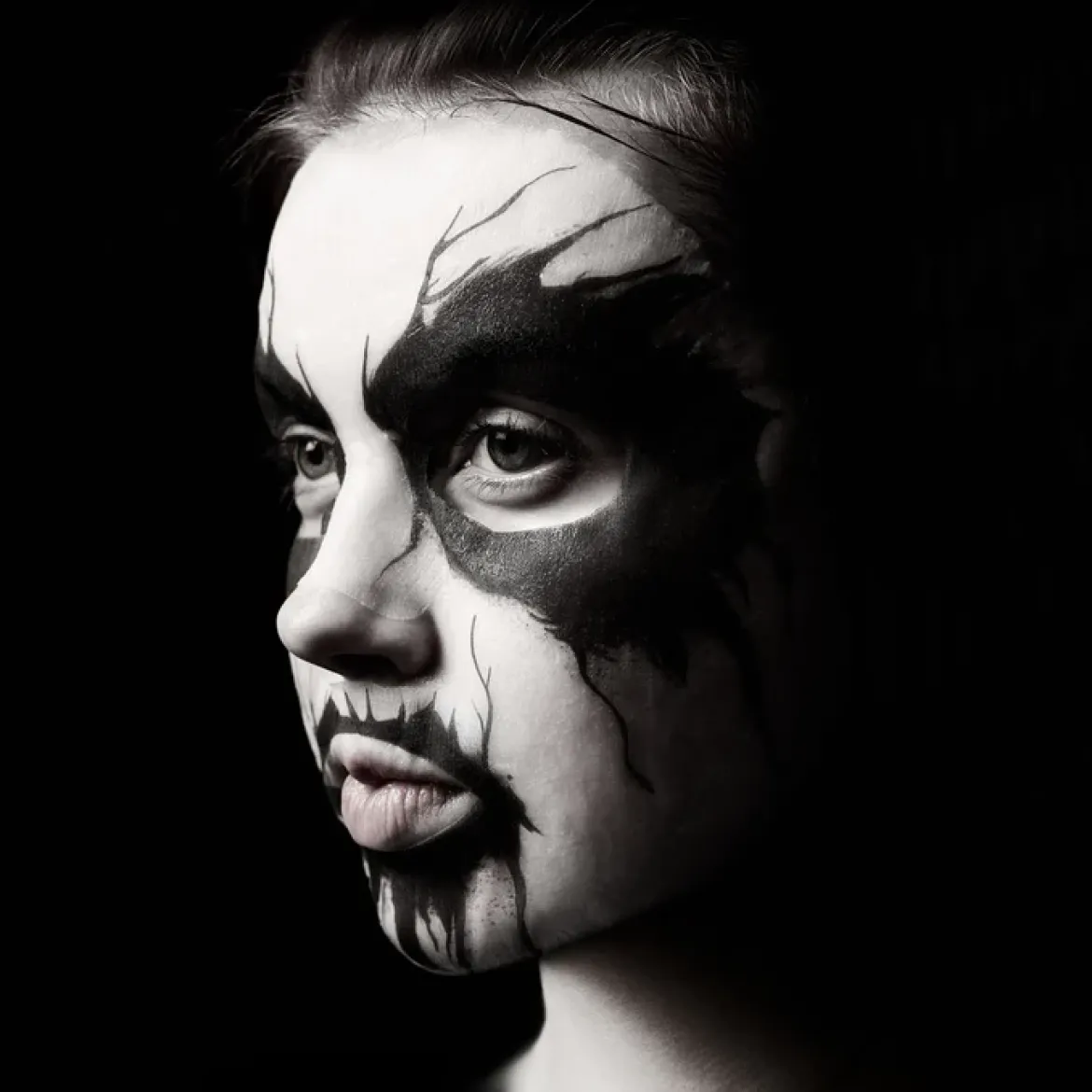 Spatanic Corpse Paint kasvonaamiosetti 1kpl, orgaaninen