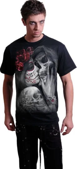 Spiral Dead Kiss - T-paita, musta