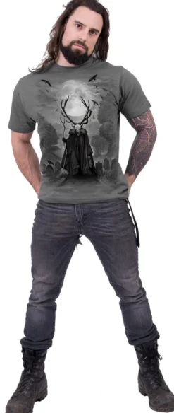 Spiral Horned Spirit - T-paita, charcoal