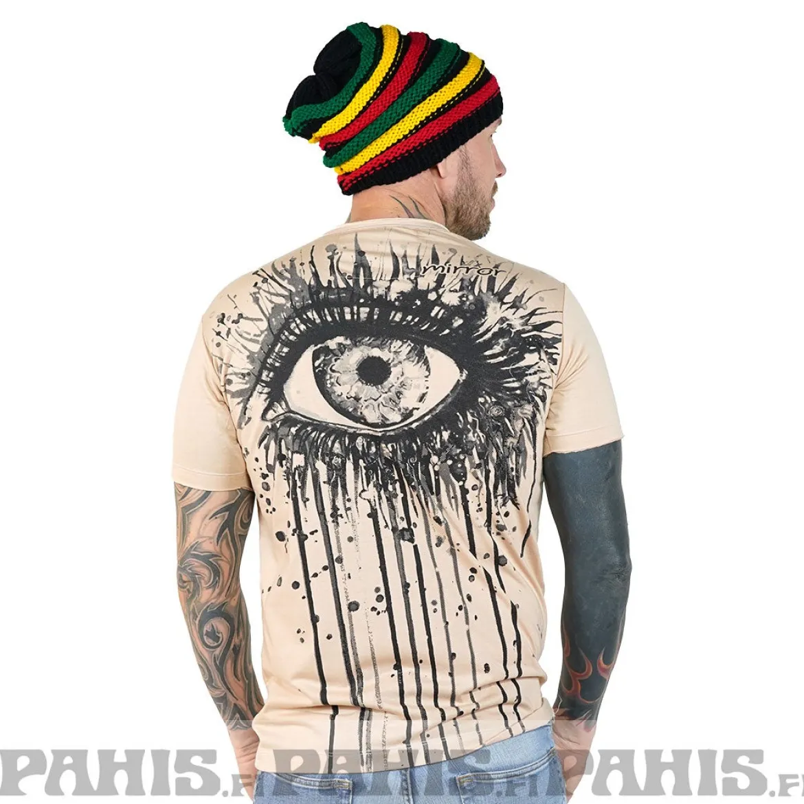 Splatter - T-paita, beige