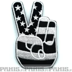 Stars and stripes white - kangasmerkki