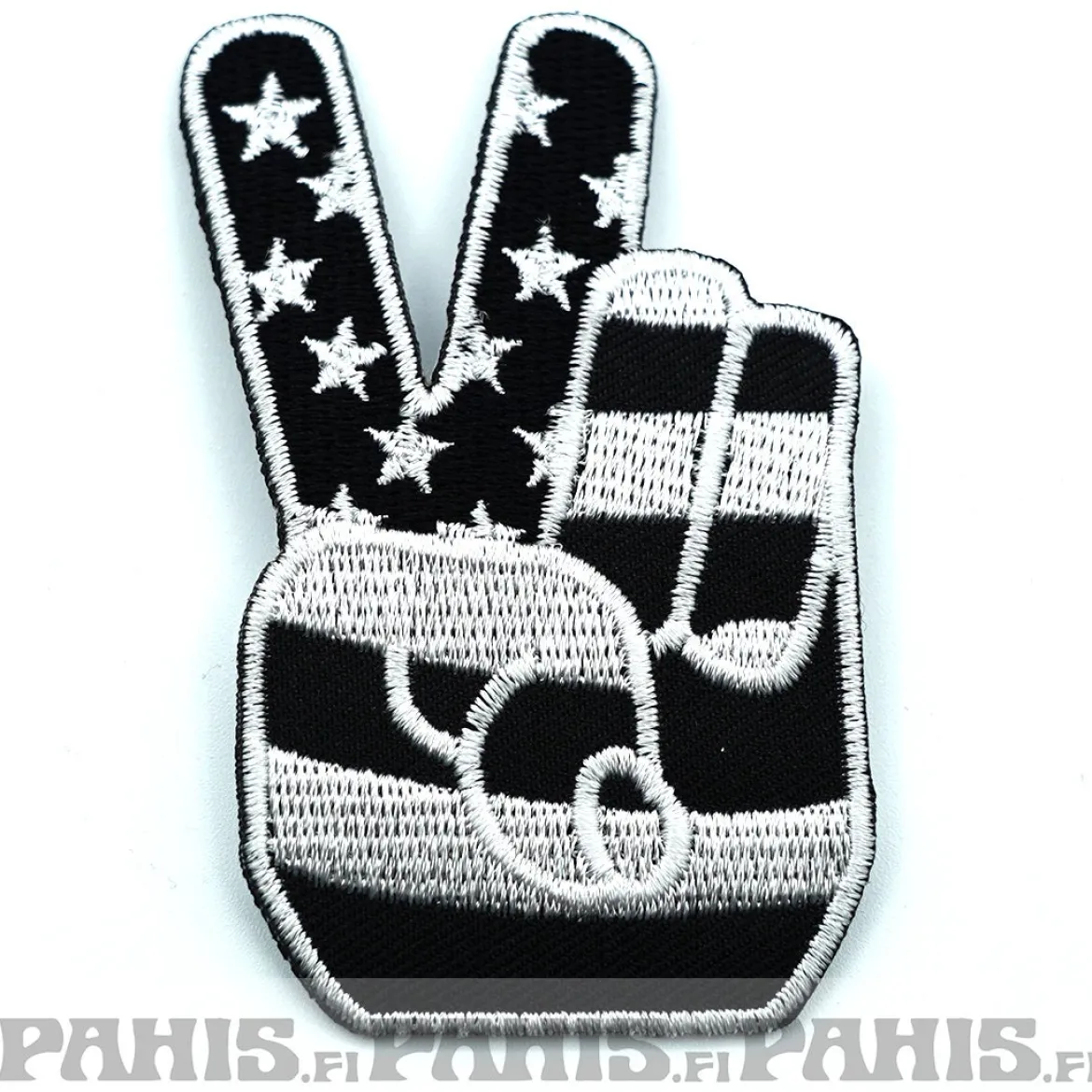 Stars and stripes white - kangasmerkki