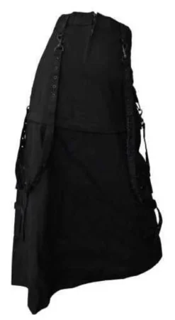 Steampunk Skirt with Black Studs & Straps - hame