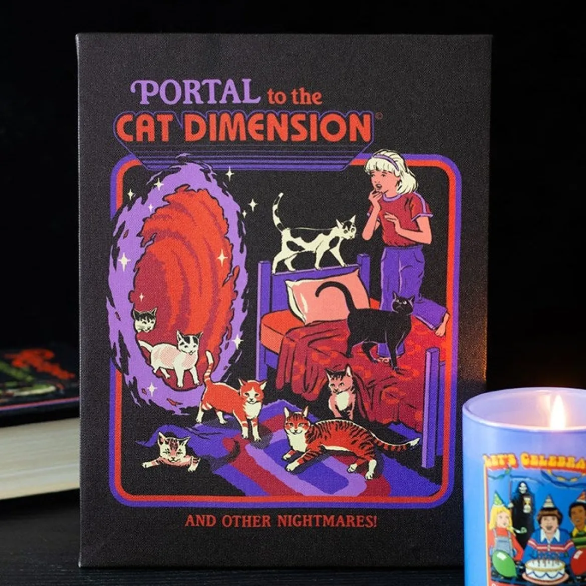 Steven Rhodes: The Cat Dimension - Canvastaulu