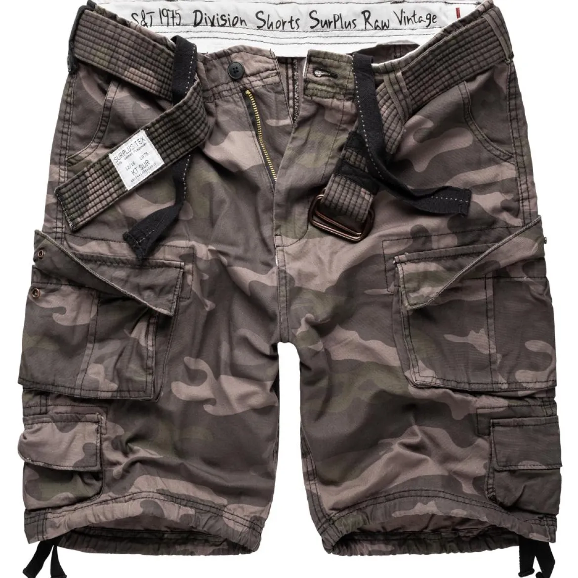 Surplus Division - Shortsit, Black Camo