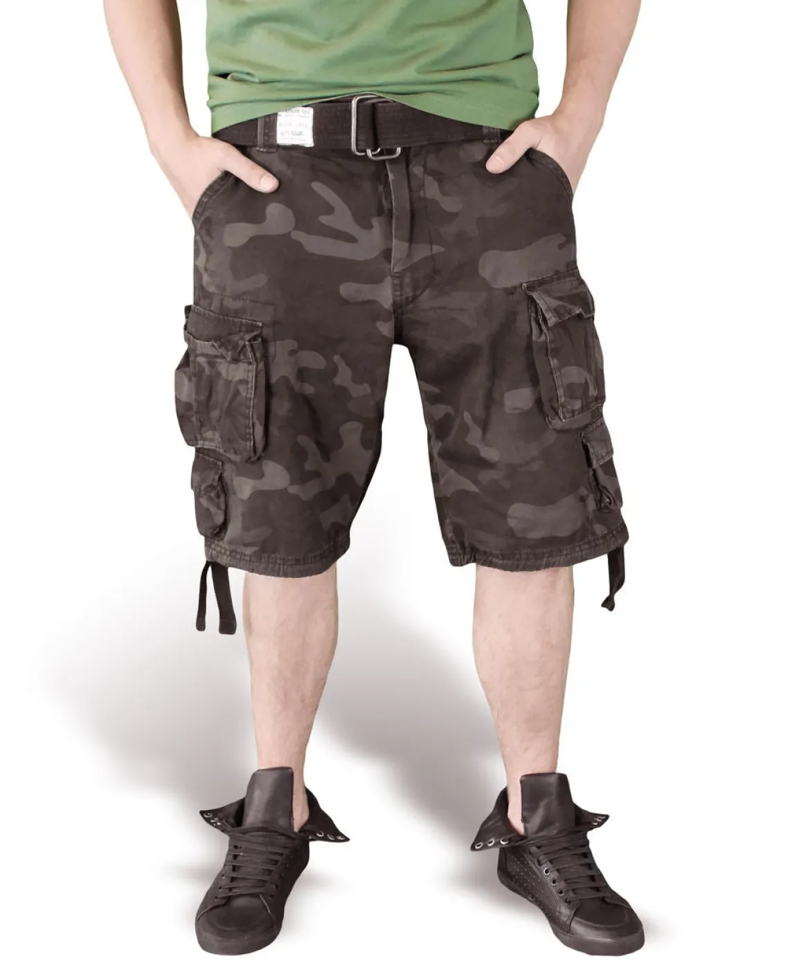 Surplus Division - Shortsit, Black Camo