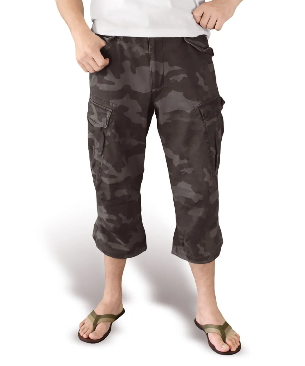 Surplus Engineer 3/4 - Shortsit, Black Camo
