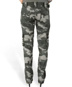 Surplus Premium Slimmy - Naisten reisitaskuhousut, black camo