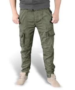 Surplus Premium Slimmy - Reisitaskuhousut, Oliivi