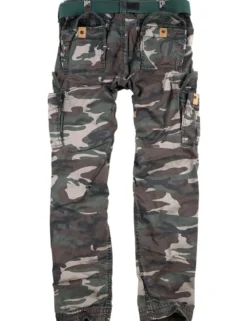 Surplus Premium Slimmy - Reisitaskuhousut, Woodland
